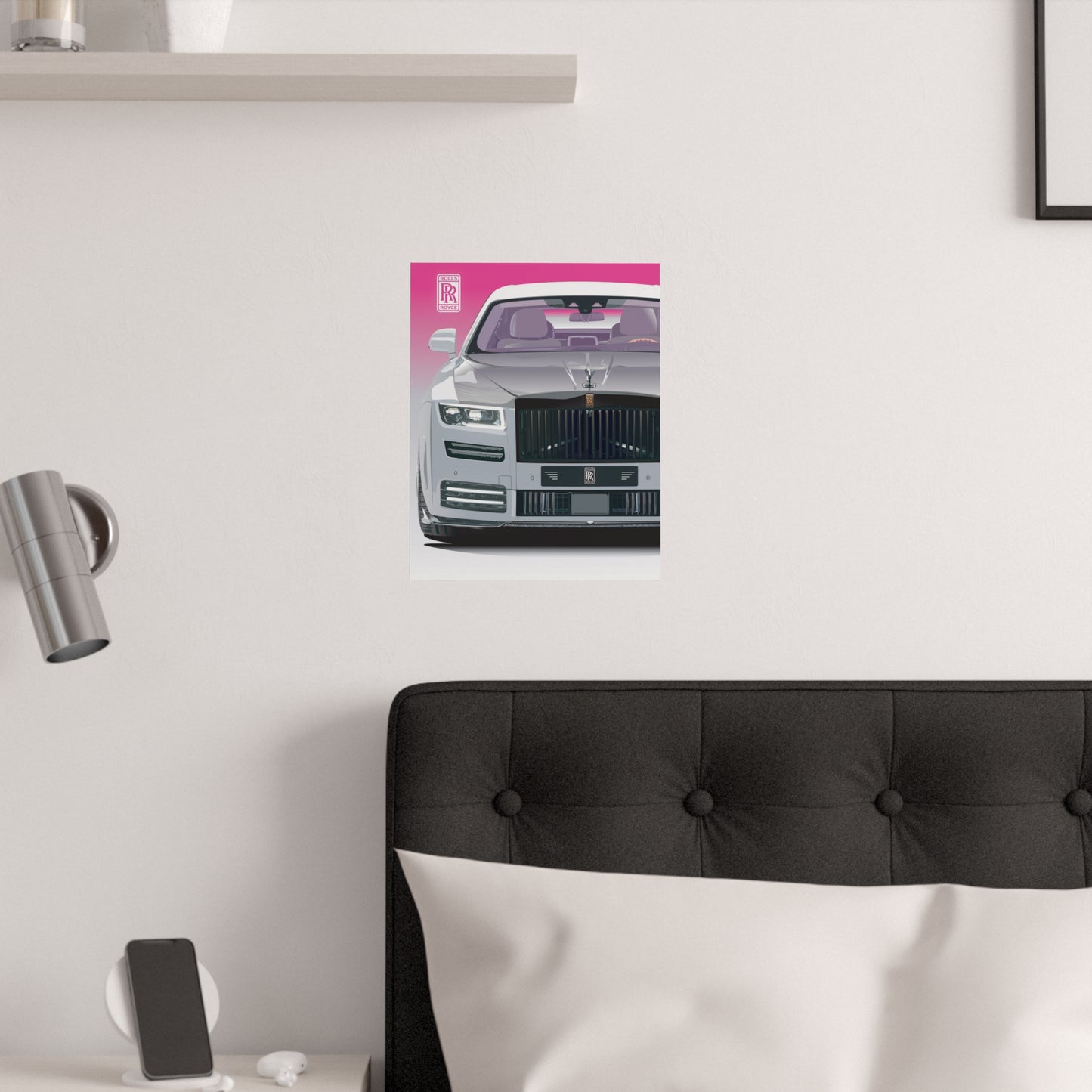 RR Ghost Satin Posters (210gsm) (Neon Pink)