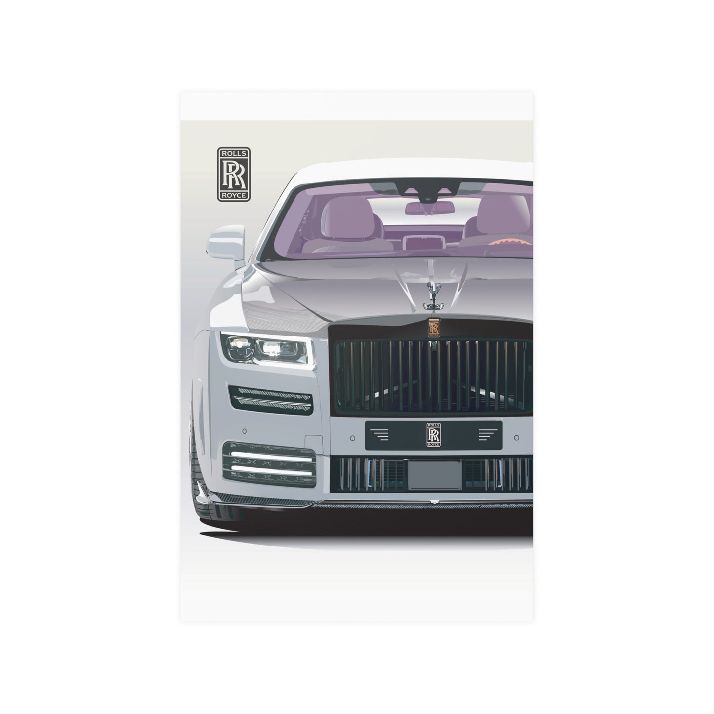 RR Ghost Satin Posters (210gsm) (Cloud White)