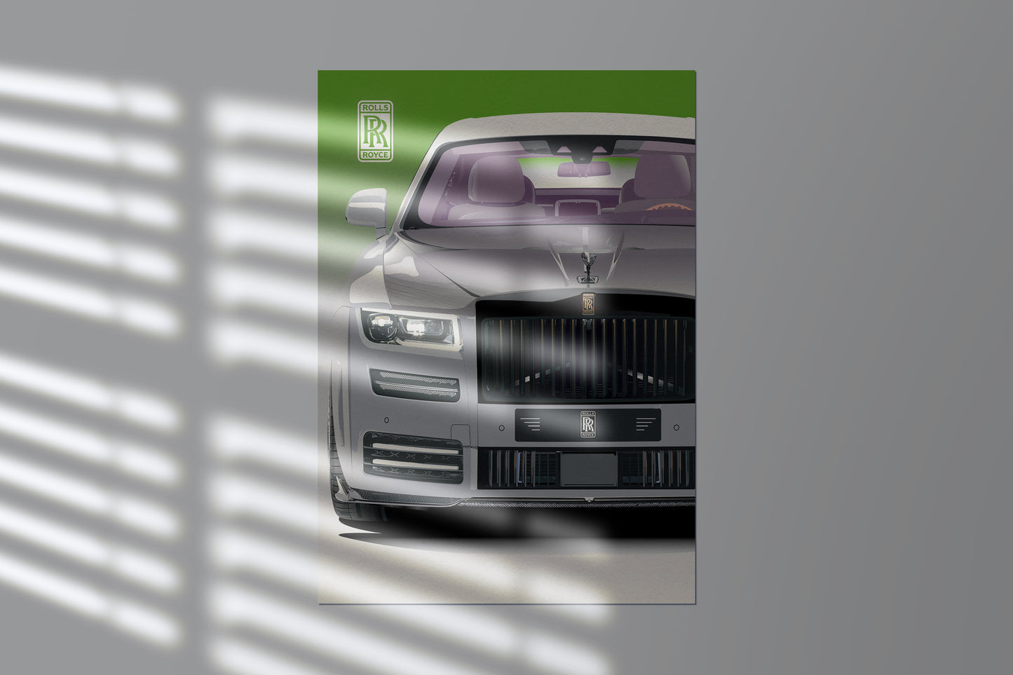 RR Ghost Satin Posters (210gsm) (Lime Green)