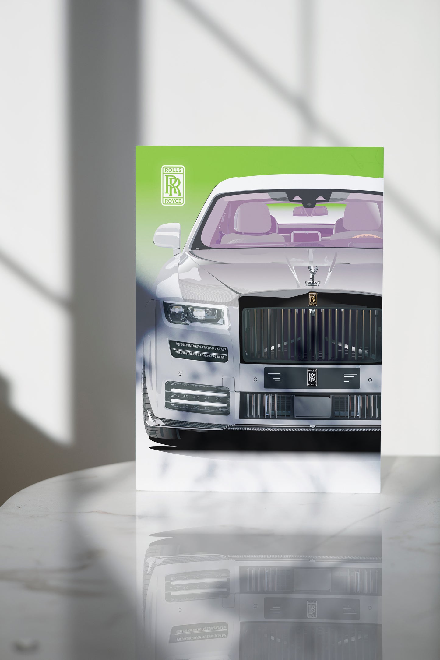 RR Ghost Satin Posters (210gsm) (Lime Green)