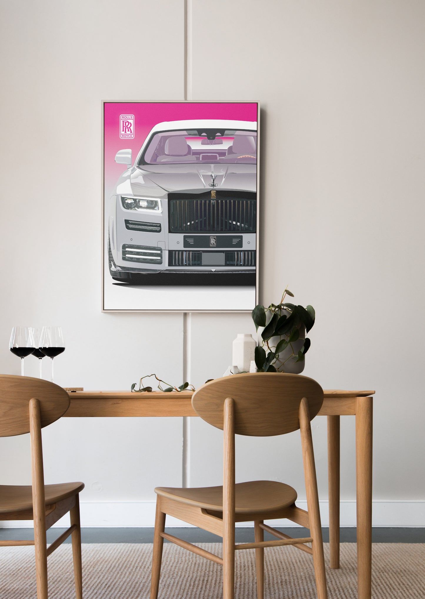 RR Ghost Satin Posters (210gsm) (Neon Pink)